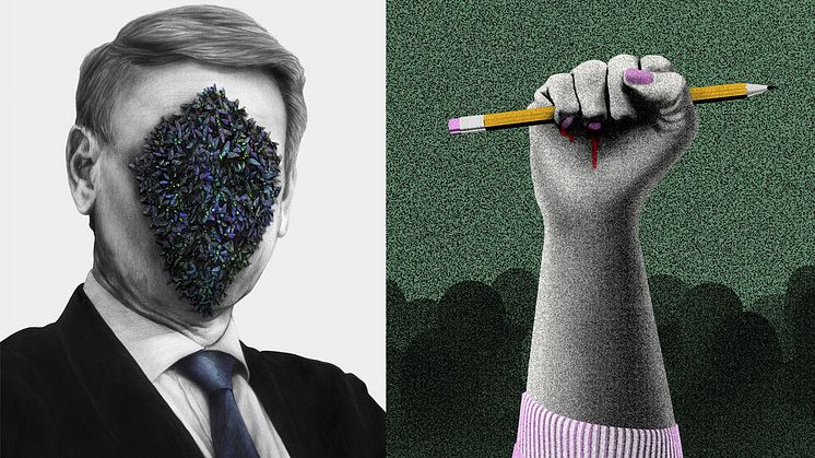 Den 16 november gästas Arbetets museum av Karin Sunvisson, vinnare av årets EWK-pris. Illustration: Karin Sunvisson.