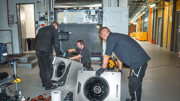 55% energibesparing när forskningsanläggning ersatte remdrivna fläktar med ebm-papst EC-lågenergifläktar