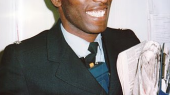 [Dr Victor Olisa early in his career] 