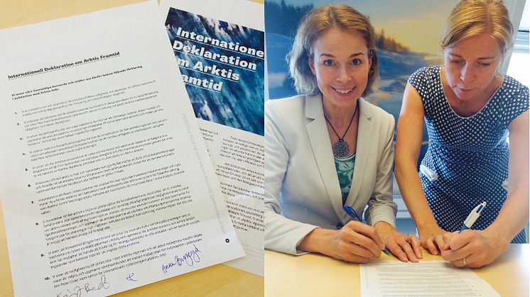 Polarbröd signerar internationell deklaration om Arktis framtid