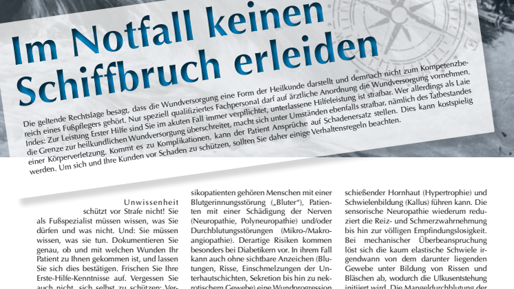 Zwischen Wundversorgung und Erster Hilfe
