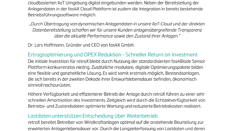retroX – digitale Transparenz für Bestandsanlagen