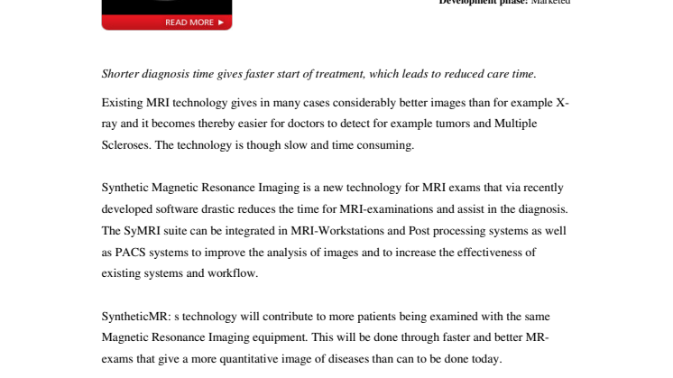 Short on SyntheticMR 