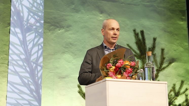 Torgny Näsholm is awarded the 2018 Marcus Wallenberg Prize. Photo: Johan Marklund.