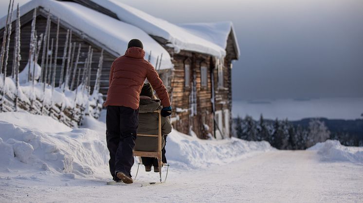 FryksasChalet_Kicksled_photoJuliusAspman_VisitDalarna