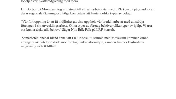 Nytt samarbete inom företagsekonomi
