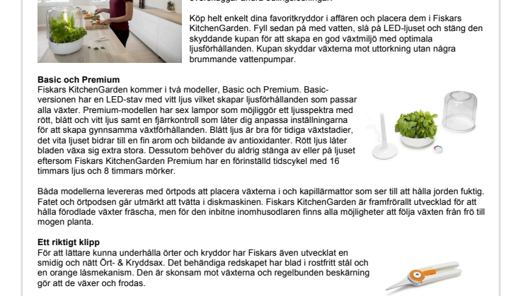 Fiskars KitchenGarden kastar nytt ljus över kökets kryddodling
