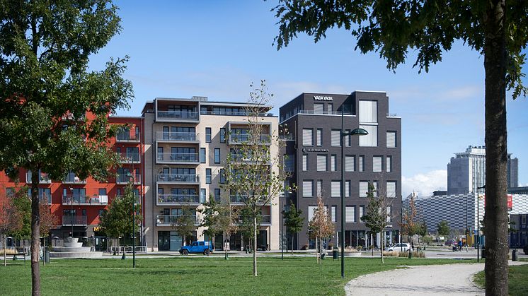 Kvarteret Klyvaren av LINK arkitektur. Fotograf: Hrund Winckler