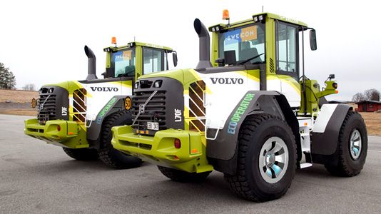 Swecons Volvo L70F Green Racing hjullastare debuterar i STCC 