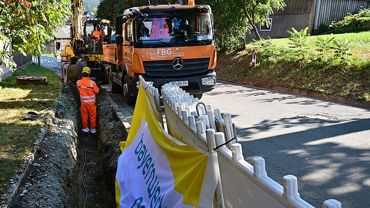 Halbzeit beim Bau der neuen Stromleitungen bei Weißdorf