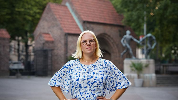 Karin Ernlund (C), idrottsborgarråd och gruppledare för Centerpartiet i Stockholm.