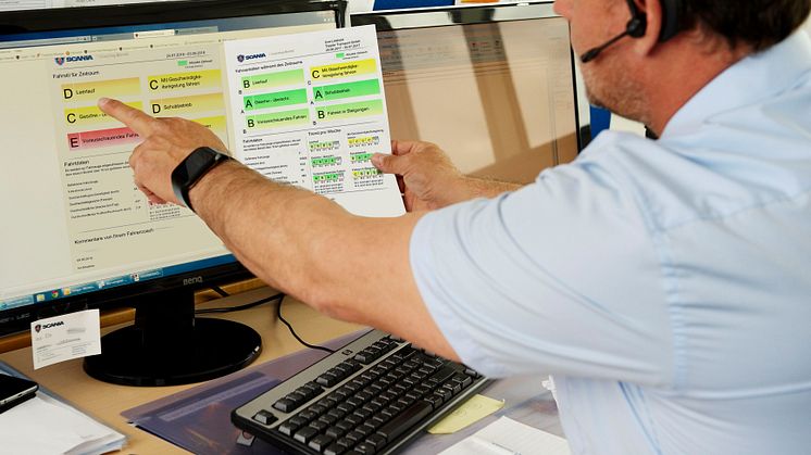 Scania Ecolution: Verbrauchsoptimierung dank Scania Telematik und Fahrer Coaching.