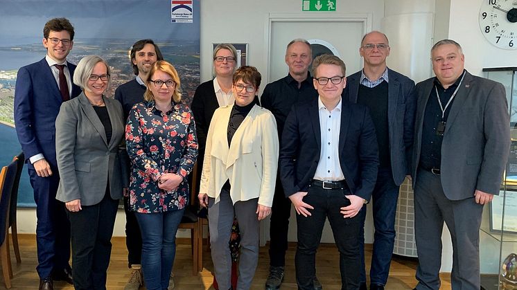 Deltagare i slutkonferensen från bl a EU, Trelleborgs Hamn AB och Port of Szczecin Swinoujscie