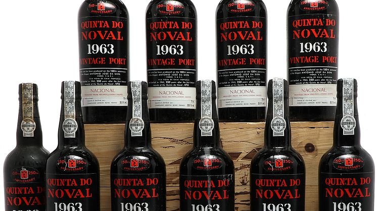 10 bts. Quinta Do Noval Vintage Port "Nacional" 1963 Owc