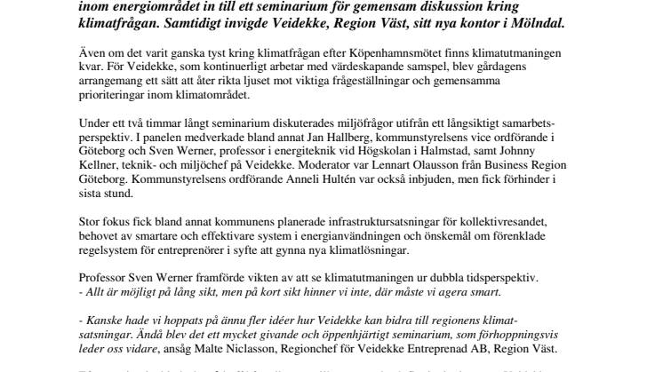 Veidekke sätter nytt fokus på klimatutmaningen!