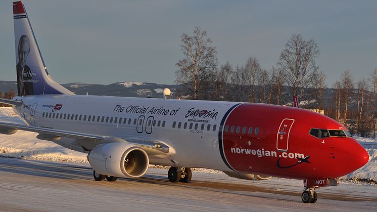 Piet Hein og Ludvig Holberg på Norwegians nye fly