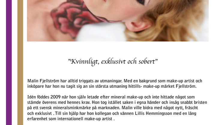 Nytt svenskt sminkmärke lanseras