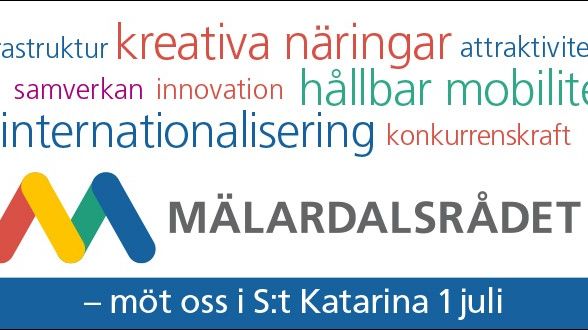 Möt Mälardalsrådet i Almedalen 1-2 juli