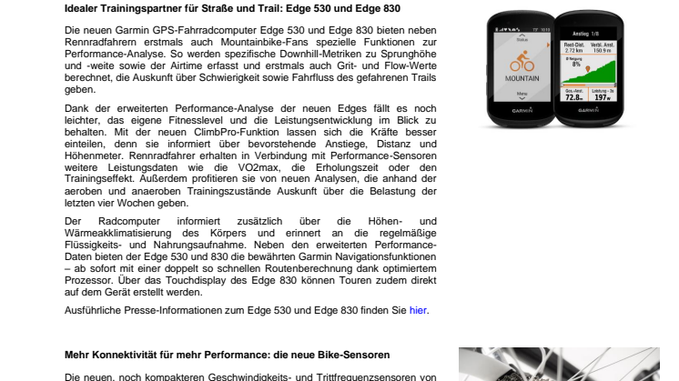 Garmin auf der EUROBIKE 2019