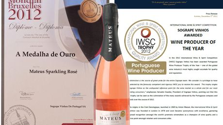 Mateus Sparkling Brut Rosé voitti kultaa!
