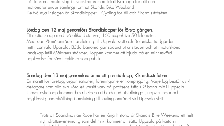 Motionärer och proffs i världens äldsta cykellopp 12-13 maj