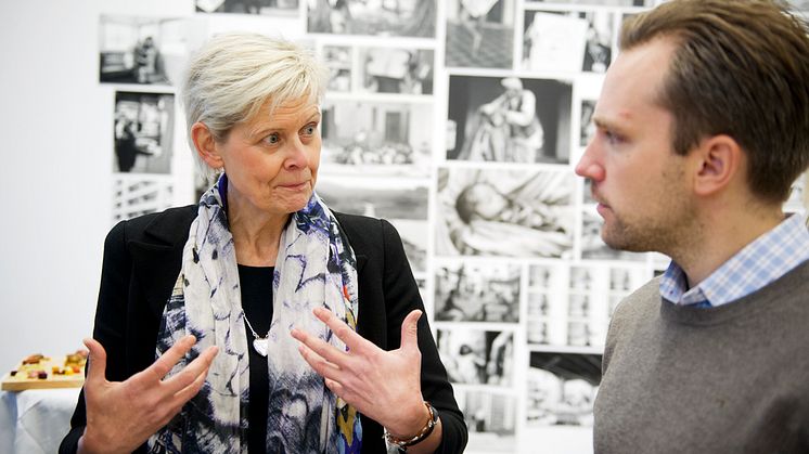Svenskt Kötts Maria Forshufvud diskuterar svenska charkuterier med Martin Andersson från Scan