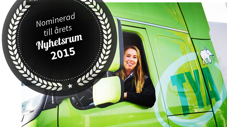 TYA har nominerats till Årets Nyhetsrum 2015 i kategori Transport