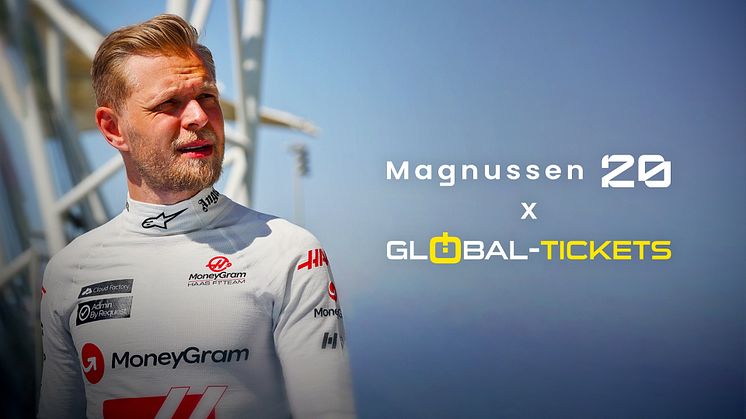 New partnership: Kevin Magnussen joins forces with Global-Tickets