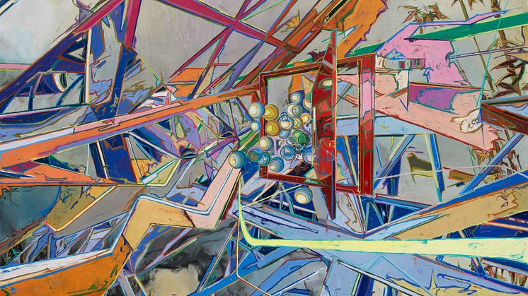 You Jin The Gate of Xuanzang, 2018, olja på duk, 180 x 260 cm