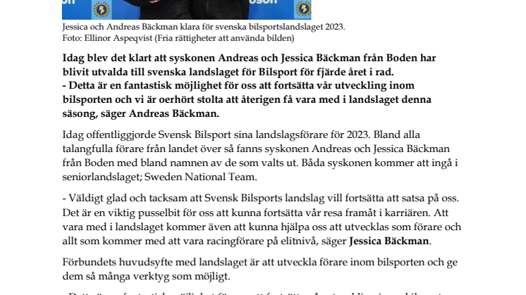 230324 SWE Pressrelease, Sweden National Team Announcement.pdf