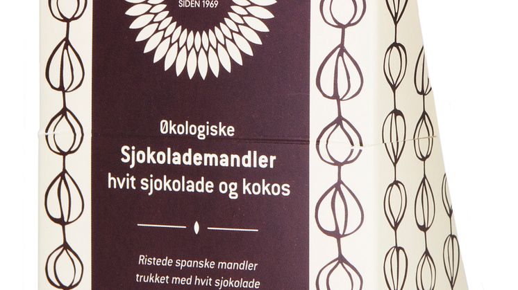 Helios mandler med hvit sjokolade og kokos økologisk (skrå)