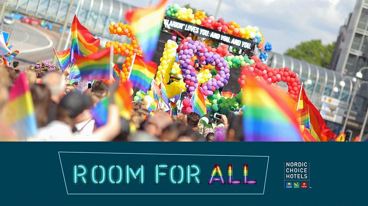 Nordic Choice Hotels stolt huvudpartner för Pride i Norden