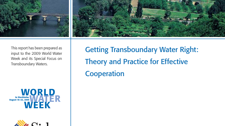Getting Transboundary Water Right - New SIWI Report