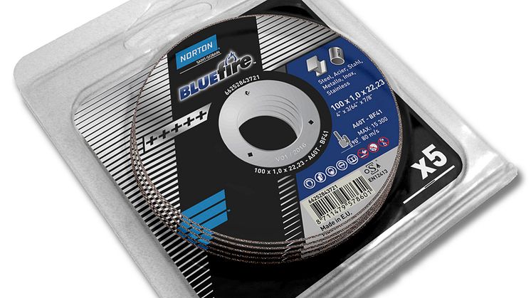 Norton Blue Fire katkaisu- & hiomalaikat – Pakkaus
