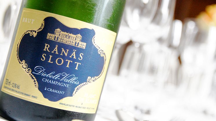 Rånäs Slott Champagne med glas