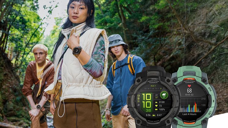 Robust, stylisch und vollgepackt mit Funktionen für ein aktives Leben: Die Instinct 3 von Garmin.