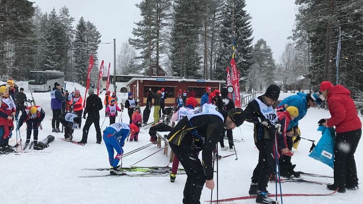 Skiiers limbering up for the world's toughest long-distance ski race - Sweden's 90k Vasaloppet