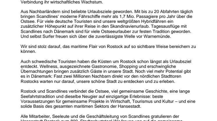 Einzigartiger maritimer Charme, weltoffen, gastfreundlich und innovativ