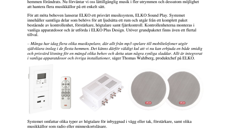 ELKO Sound Play – Bygg in musiken redan från start