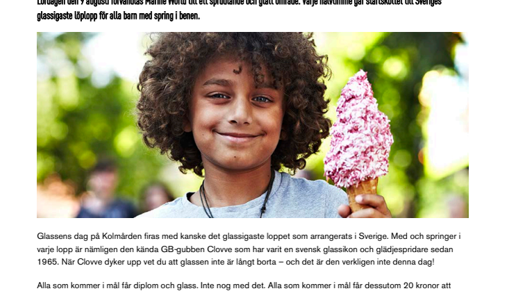Evenemangstips: Glassens dag på Kolmården