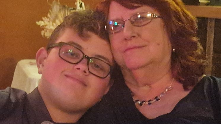 Sam and his mum, Cheryl