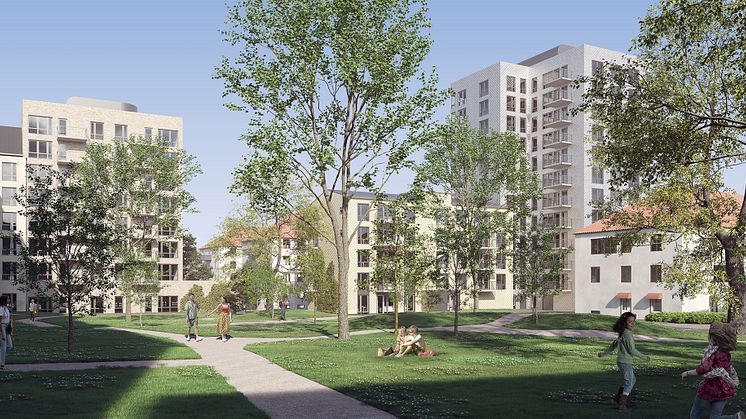 AB Kristianstadsbyggen planerar försäljning av byggrätt till HSB Skåne för bostadsrätter i Östermalms Park