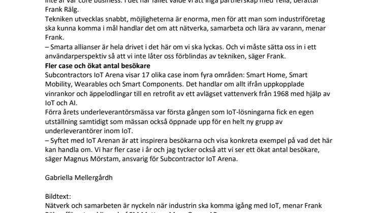 Smarta allianser – industrins nyckel till IoT