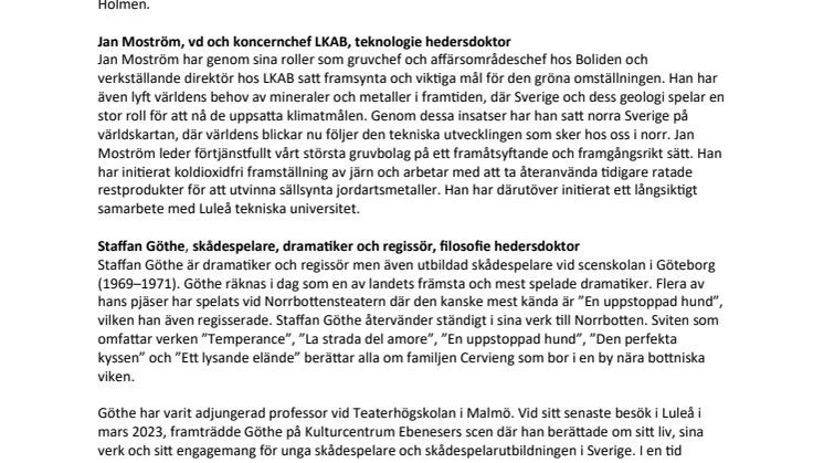 Motiveringar hedersdoktorer vid Luleå tekniska universitet 2023.pdf