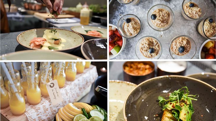 Ett litet urval av vad som serverades på Executive Breakfast i den privata loungen på våning 2.