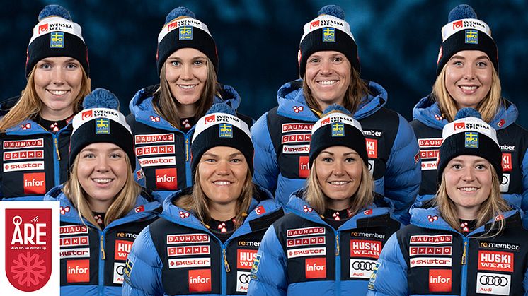 Svenska truppen välkomnas av hemmapublik på världscupen i Åre