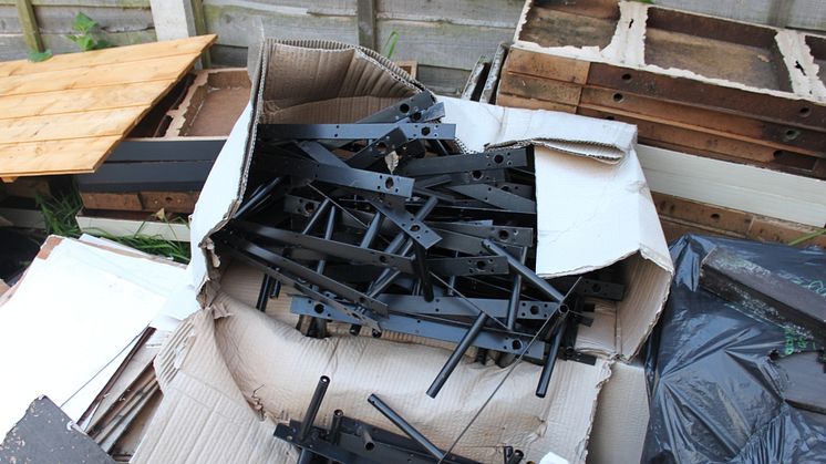 Op Ugly Discarded cover load of shelves NW13/15 Salford couple jailed for £3.8m tobacco duty fraud