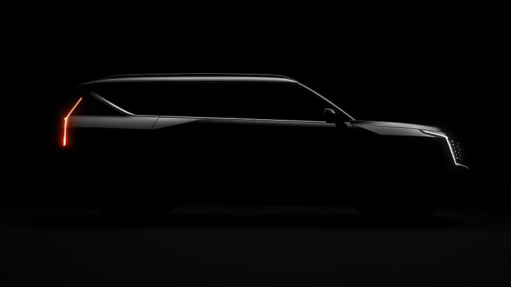 Kia släpper teaser på nya elektriska suven EV9 