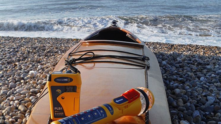 Hi-res image - Ocean Signal - Ocean Signal is sponsoring solo kayaker Roy Beal by providing him with a rescueME PLB1 Personal Locator Beacon and an electronic distress flare, the rescueME EDF1