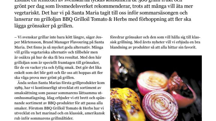 Grilla mer grönt och inspireras av klassisk, amerikansk BBQ  